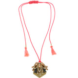 Mi Amore Pendant-Necklace Pink/Gold-Tone