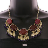 Mi Amore Necklace-Earring-Set Multicolor/Gold-Tone