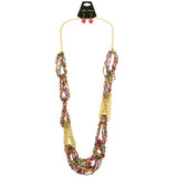 Mi Amore Necklace-Earring-Set Multicolor/Gold-Tone