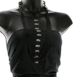 Mi Amore Statement-Necklace Black/Silver-Tone