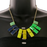 Mi Amore Necklace-Earring-Set Multicolor/Gold-Tone