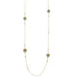 Mi Amore Long-Necklace Gold-Tone/Blue