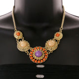 Mi Amore Necklace-Earring-Set Multicolor/Gold-Tone