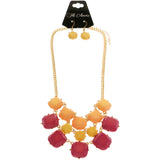 Mi Amore Necklace-Earring-Set Multicolor/Gold-Tone