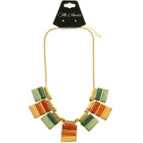 Mi Amore Necklace-Earring-Set Multicolor/Gold-Tone