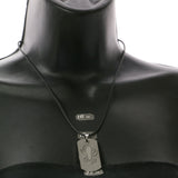 Mi Amore Spiders Adjustable Pendant-Necklace Black & Silver-Tone