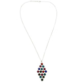 Mi Amore Adjustable Pendant-Necklace Multicolor/Silver-Tone