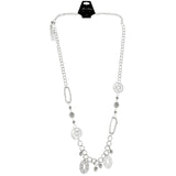 Mi Amore Adjustable Statement-Necklace Silver-Tone