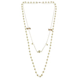 Mi Amore Statement-Necklace White/Gold-Tone