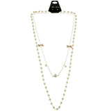 Mi Amore Statement-Necklace White/Gold-Tone