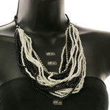 Mi Amore Adjustable Layered-Necklace Multicolor/Silver-Tone
