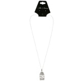 Mi Amore Pendant-Necklace Silver-Tone