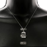 Mi Amore Pendant-Necklace Silver-Tone