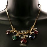 Mi Amore Adjustable Statement-Necklace Multicolor/Gold-Tone