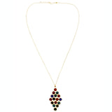 Mi Amore Adjustable Pendant-Necklace Multicolor/Gold-Tone