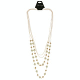 Mi Amore Statement-Necklace Gold-Tone/White