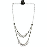 Mi Amore Adjustable Statement-Necklace Silver-Tone