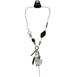 Mi Amore Leaf Clover Statement-Necklace Multicolor & Silver-Tone