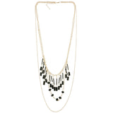 Mi Amore Adjustable Statement-Necklace Gold-Tone/Black