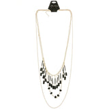 Mi Amore Adjustable Statement-Necklace Gold-Tone/Black