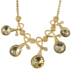 Mi Amore Adjustable Statement-Necklace Gold-Tone