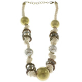 Mi Amore Knotted Rope Adjustable Statement-Necklace Multicolor & Gold-Tone