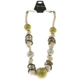 Mi Amore Knotted Rope Adjustable Statement-Necklace Multicolor & Gold-Tone