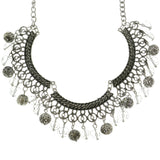 Mi Amore Adjustable Statement-Necklace Silver-Tone