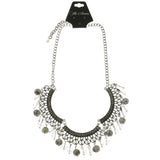 Mi Amore Adjustable Statement-Necklace Silver-Tone