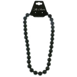 Mi Amore Beaded-Necklace Blue/Silver-Tone