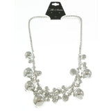 Mi Amore Adjustable Statement-Necklace Silver-Tone