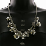 Mi Amore Adjustable Statement-Necklace Silver-Tone