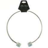 Mi Amore Collar-Necklace Silver-Tone/Blue