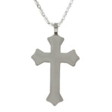 Mi Amore Cross Pendant-Necklace Silver-Tone