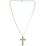 Mi Amore Cross Pendant-Necklace Silver-Tone