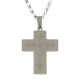 Mi Amore Cross Pendant-Necklace Silver-Tone