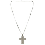 Mi Amore Cross Pendant-Necklace Silver-Tone