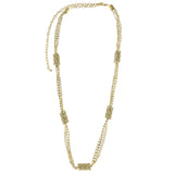 Mi Amore Adjustable Long-Necklace Gold-Tone