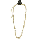 Mi Amore Adjustable Long-Necklace Gold-Tone