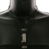 Mi Amore Lizard Adjustable Pendant-Necklace Black & Silver-Tone