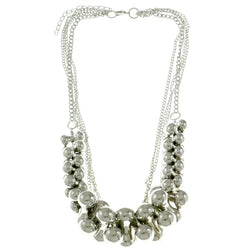 Mi Amore Adjustable Layered-Necklace Silver-Tone
