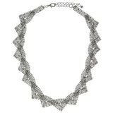 Mi Amore Adjustable Fashion-Necklace Silver-Tone