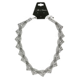 Mi Amore Adjustable Fashion-Necklace Silver-Tone