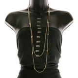 Mi Amore Adjustable Long-Necklace Gold-Tone