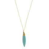 Mi Amore Adjustable Pendant-Necklace Blue/Gold-Tone