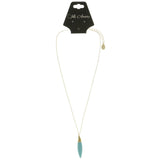 Mi Amore Adjustable Pendant-Necklace Blue/Gold-Tone