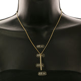 Mi Amore Adjustable Pendant-Necklace Gold-Tone