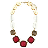 Mi Amore Adjustable Statement-Necklace Multicolor/Gold-Tone