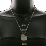 Mi Amore Pendant-Necklace Silver-Tone