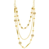 Mi Amore Adjustable Long-Necklace Gold-Tone